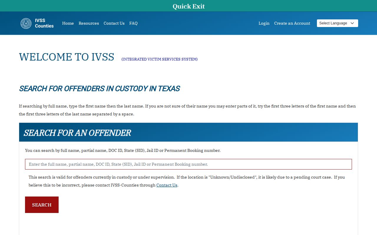 Jones County IVSS release check portal