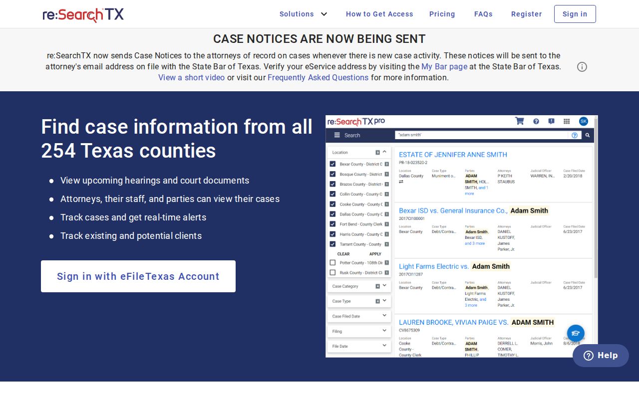 Jones County released inmate court record search through Re:SearchTX